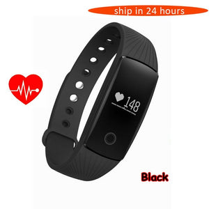 Hold Mi ID107 Bluetooth 4.0 Smart Bracelet smart band Heart Rate Monitor Wristband Fitness Tracker for Android iOS Smartphone