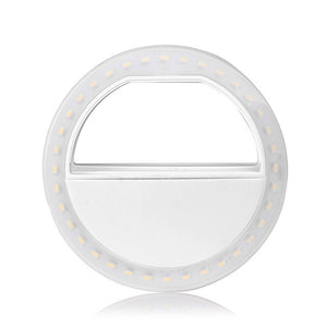 FORNORM 36-LED Selfie Ring Light Portable Photo Lamp Flash Smartphone Light Camera Phone Lamp For iPhone Samsung Galaxy Sony