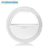 FORNORM 36-LED Selfie Ring Light Portable Photo Lamp Flash Smartphone Light Camera Phone Lamp For iPhone Samsung Galaxy Sony