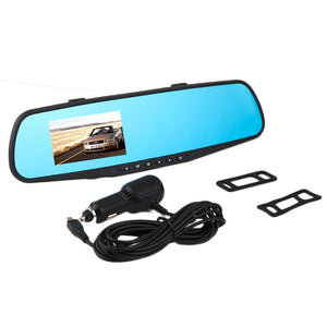 1PC Car DVR Camera Video Recorder 2.8inch 720P Rearview Mirror Dash Cam 120Degree Angle Vehicle Dual Lens Car Rear View