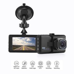 Dash Camera Car DVR Dash Cam Video Recorder LCD FHD 1080P Camcorder Night Vision / Motion Detection / Loop Recording 1.3MP 360*