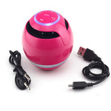 Round Bluetooth Wireless Speaker Mini Portable Stereo Speakers Column for Android IOS Smartphone W/Retail package