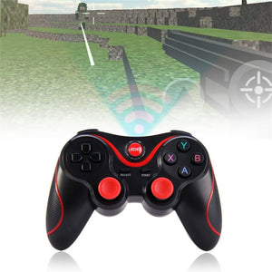 Lightweight T3 Wireless Bluetooth V3.0 Gamepad Dual Analog Joystick Gaming Controller Suitable for Android Smartphones Tablets