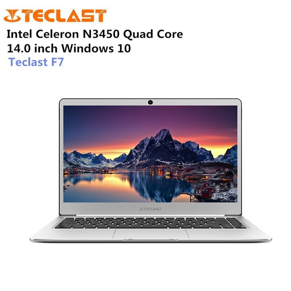 Teclast F7 Laptop Windows 10 14.0 inch Notebook Intel Celeron N3450 1.1GHz Quad Core 6GB RAM 128GB eMMC M.2 SSD Expansion HDMI