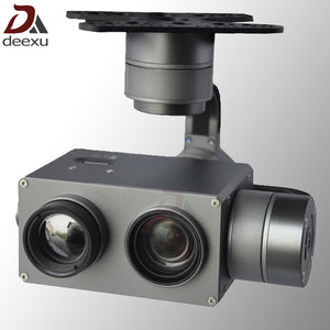 Unmanned aircraft UAV Drone infrared thermal imager and 10x zoom HD starlight camera with 3 axis gimbal stabilizer