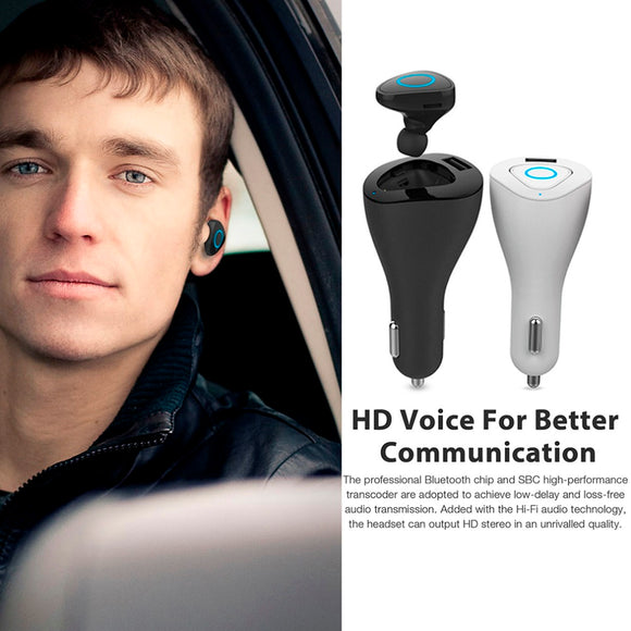 NEW Wireless Bluetooth 4.0 Vehicle Headset Earphone For IOS/Android Smartphone In stock!