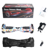 Electrico Scooter With Bluetooth Speaker 6.5 Inch Self Balance Electric Hoverboard Two Wheel Skateboard Electric with bag remote