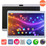 10.1 inch Dual SIM 3G Calling Tablet PC Octa Core Android 6.0 4GB RAM 64GB ROM 2.4GHz and 5GHz Phablet EU Plug