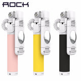 ROCK Universal Mini Selfie Stick for IO/Android Luxury Phone Wired Stick Holder Camera Para Monopod Selfie Stick