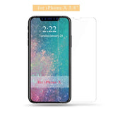 9H tempered glass For iphone X 8 4s 5 5s 5c SE 6 6s plus 7 plus screen protector protective guard film case cover+clean kits