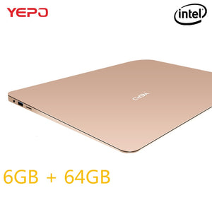 YEPO 737A 13.3 inch Laptop N3450 Quad Core Ultra Slim Notebook 1920x1080 FHD 6GB RAM 64GB eMMC Bluetooth 4.0 Laptops