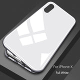 Essager Ultra Magnetic Adsorption Phone Case For iPhone X 10 8 7 6 6S S Plus Coque Luxury Metal Magnet Back Glass Cover Fundas