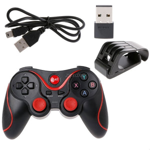 OCDAY T3 Wireless Bluetooth 3.0 Gamepad Game Joystick Controller With USB Receiver Phone Holder Bracket For Smartphone Table