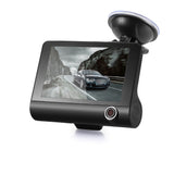 4 Inch 1080P Three Lens Car DVR Dash Cam Camera Camcorder