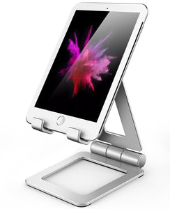 Adjustable Stand Zhike Aluminum Folding For iPhone 7 6 Plus 5 5c, iPad Sliver