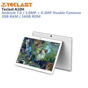 Teclast A10H Tablet PC 10.1 inch Android 7.0 MTK8163 Quad Core 1.3GHz 2GB RAM 16GB ROM 2.0MP + 0.3MP Double Cameras Dual WiFi