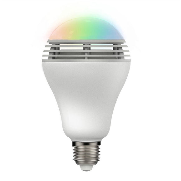 Smartphone Controlled Bluetooth Color Changing LED Light Bulb Light with Speaker