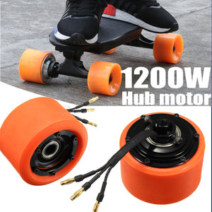 1200W Orange Hub Motor For DIY Electric Long Board Skate Board 3.3"x2.2"