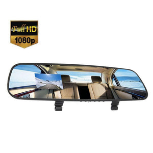 2.7'' Car HD 1080P Ultra Slim HD LCD Video Recorder G-sensor Dash Cam Rearview Vehicle Mirror Camera DVR