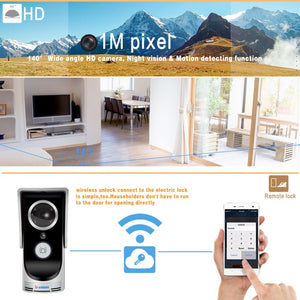 Wifi Video Intercom Wireless Video Door Phone Motion Detection 720P Night Vision Video Intercom Doorbell Cam