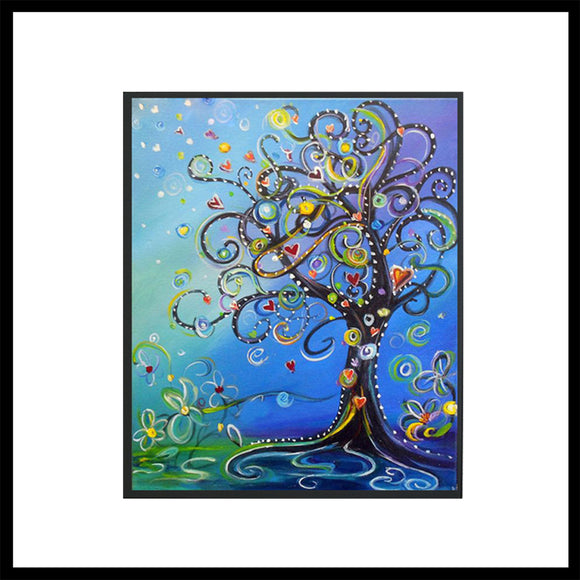 Home Happiness tree 2 5D Full Diamond Painting Embroidery DIY Kit Round Drill Cross Stitch Mosaic Painting home Art Picture