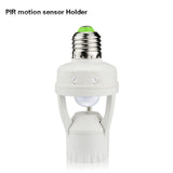 PIR Infrared Motion Sensor LED lamp light Switch Holder + E27 12W 220V LED Bulb Kit For Stair Hallway lighting