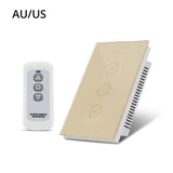 Wireless Remote Control Touch Sensor LED light Dimmer 110V 220V Dimmable Wall Switch EU US UK AU Standard lamp Bulb light Switch